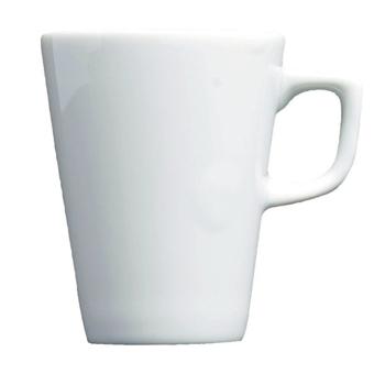 Genware White Latte Mug (16oz)