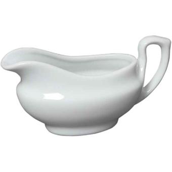Genware White Traditional Sauce Boat