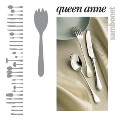 Sambonet Queen Anne Salad Serving Fork