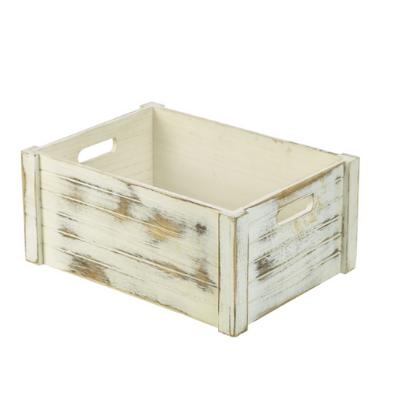 Rustic Wooden Crate White Wash