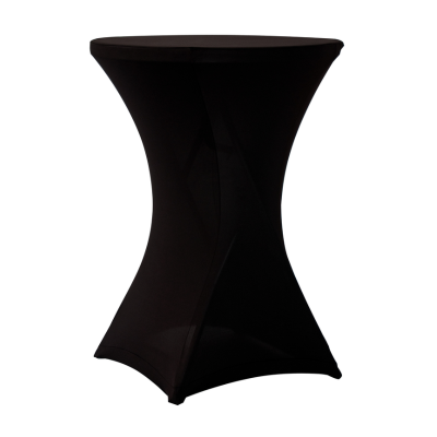 Spandex Black Table Cover For Zown Cocktail Table 31.5x33.5" (80-85cm)