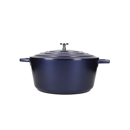 Masterclass Casserole Dish with Lid Blue 5L