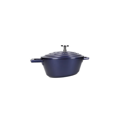 Masterclass Casserole Dish with Lid Blue 2.5L