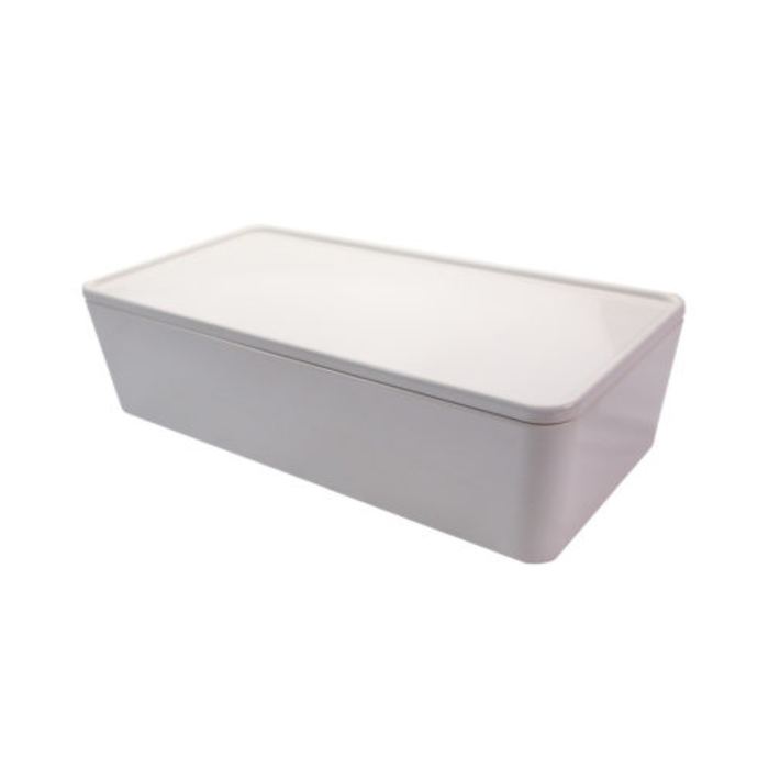 White Tokyo Bamboo Melamine Bento Box Lid 348x180x15mm
