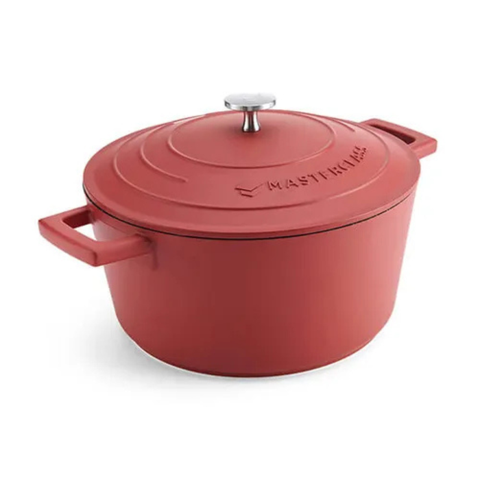 MasterClass Cast Alum Casserole Dish, Red, 24cm/4L