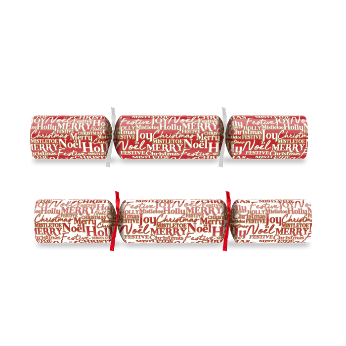 Red & White Seasonal Script  Mixed box