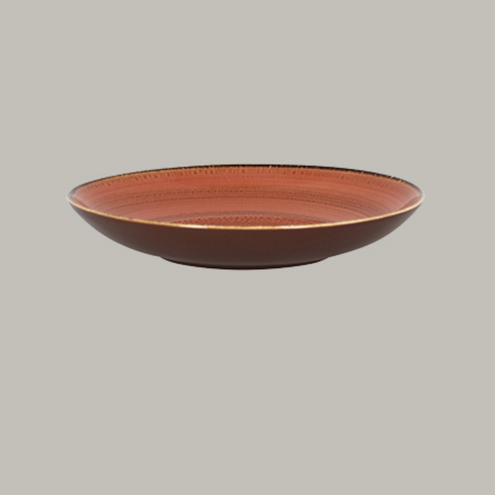 Deep coupe plate 22cm Coral Red