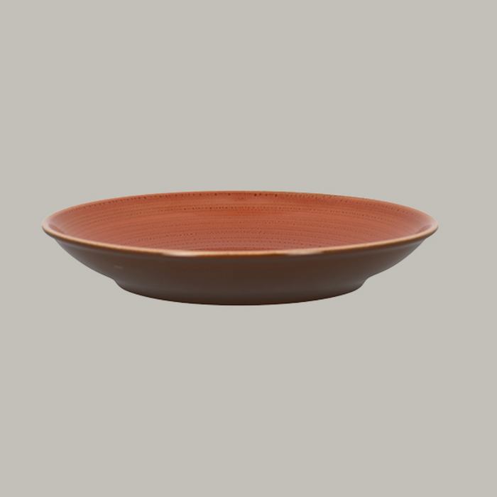 RAK Twirl Deep coupe plate, 27.8cm, Coral Red