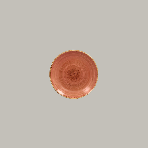 Twirl Flat coupe plate - Coral 15cm