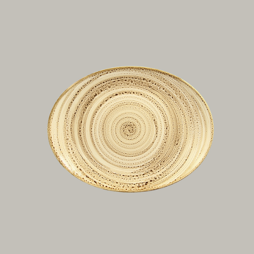 Twirl Oval platter - beach 36 x 37cm