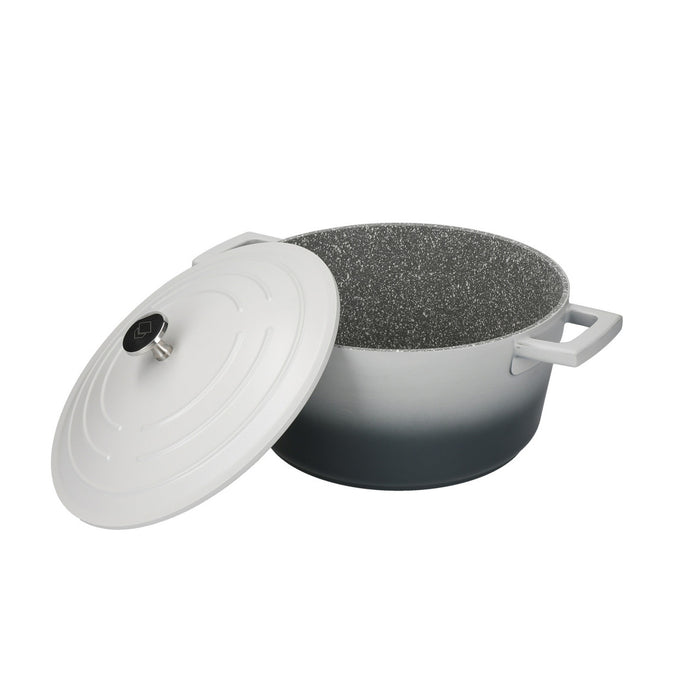 MasterClass Cast Aluminium Casserole Dish Grey Ombre (24cm 4Litre)