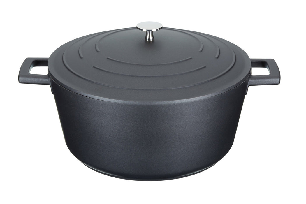 MasterClass Cast Aluminium Casserole Dish Black (28cm 5Litre)