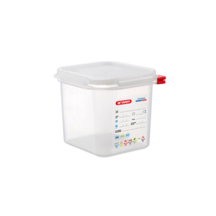 Araven Sixth Size (1/6) Gastronorm Food Storage Container - (Click for sizes)