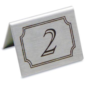 Stainless Steel Tent Shape Table Numbers