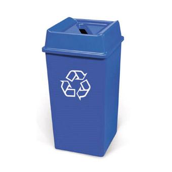 Rubbermaid Square Blue Recycling Container