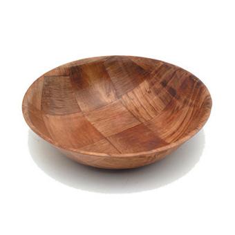 Woven Wooden Bowl, Ideal For Sides And Bar Food