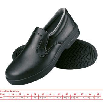 Denny Black Slip-On Safety Shoe Dk40