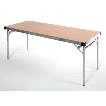 Folding Table Alum/Oak F