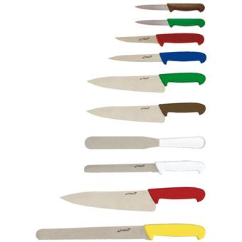 Genware Colour Coded 10 Piece Knife Set
