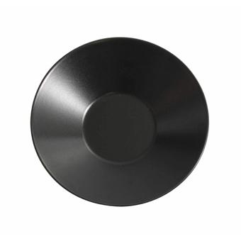 Luna Black Stoneware Soup Plate, Black Soup Bowl