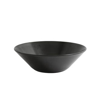 Luna Black Stoneware Serving Bowl