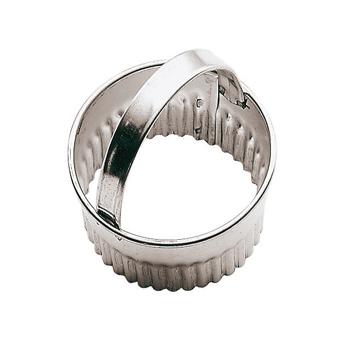 3 Piece Set Of Stainless Steel Fluted Pastry Cutters