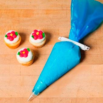 Frostit Disposable Non Slip Blue Piping Bags