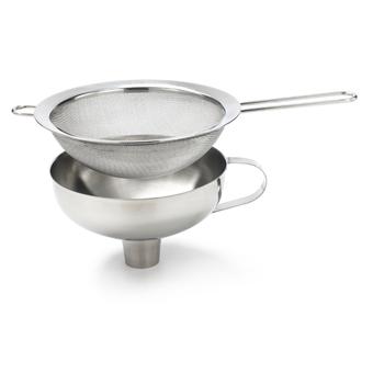 ISI Stainless Steel Funnel And Sieve Set