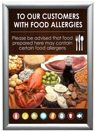 Food Allergy Wall Mounted A4/A5 Framed