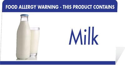 Allergy Buffet Notices (Milk)