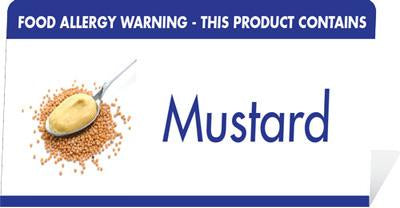 Allergy Buffet Notices (Mustard)
