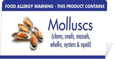 Allergy Buffet Notices (Molluscs)