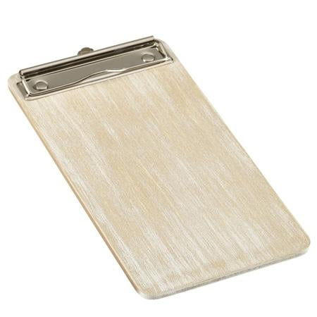 Whitewash Wooden Menu Clipboard