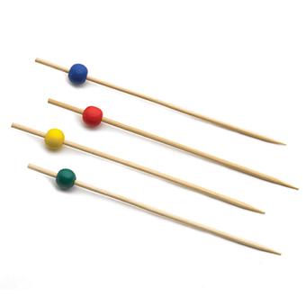 Bamboo Paddle Picks, Assorted Colours (Pack Of 100)