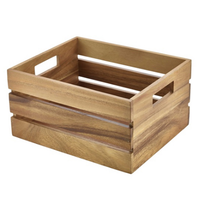 Acacia Wood Box / Riser Gn 1/2
