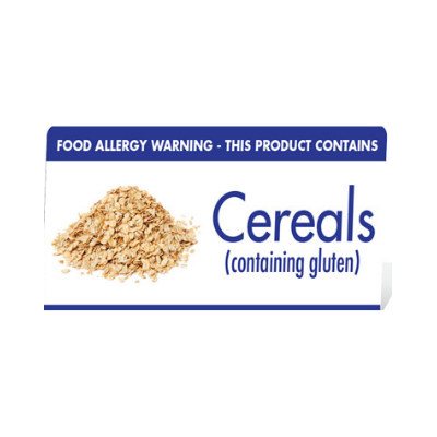 Allergy Buffet Notices (Cereal Containing Gluten)