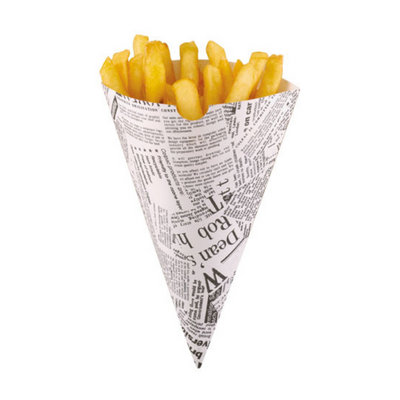 Newsprint Paper Cone 7.1" (18cm)