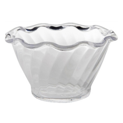Polycarbonate Swirl Sundae Dish, Plastic Bowl