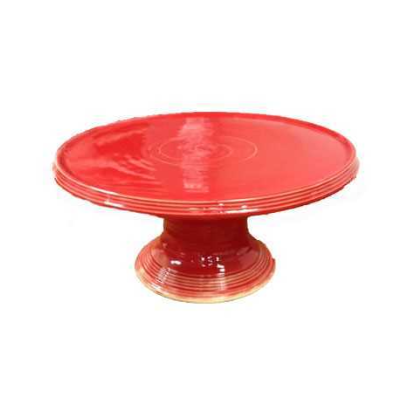 Red Reactive Cake Stand Plate 11.8" (30cm)