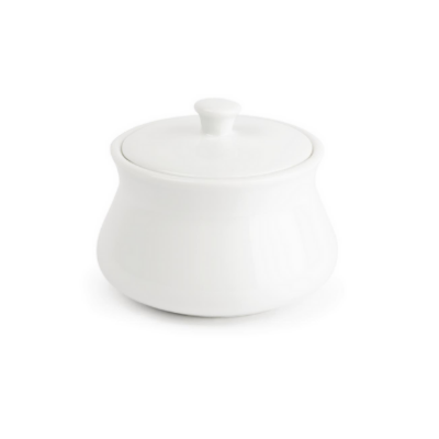 Royal Porcelain Aurora White Sugar Bowl/Lid