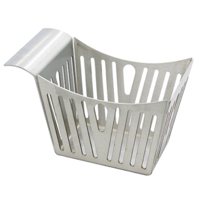 S/Steel Pinstriped Side Basket