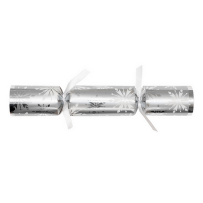 Silver Snowflake Christmas Cracker 11"