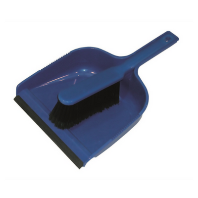 Blue Soft Dustpan & Brush Set