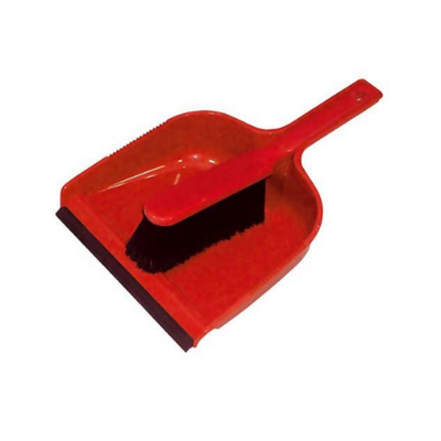 Red Soft Dustpan & Brush Set