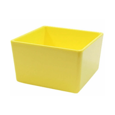 Straight Wall Yellow Melamine Bowl 5x5x3" (12.7x12.7x7.6cm)