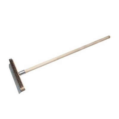 Wood Pizza Oven Brush Handle with Metal Tip 40"