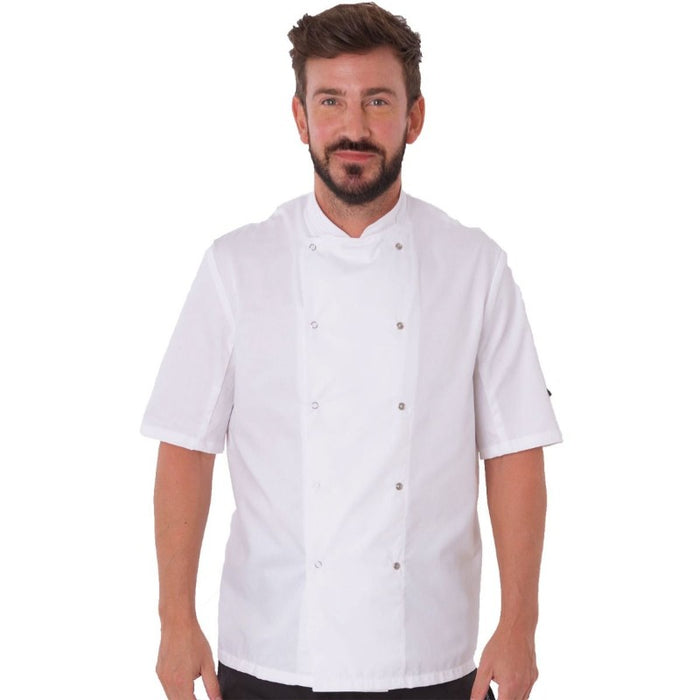Denny Le Chef White Short Sleeve Jacket DD08S